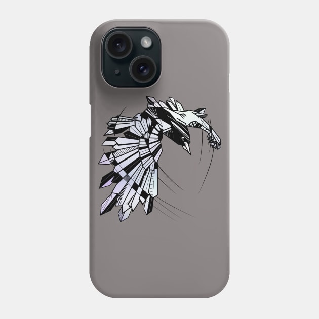 Geometric Raven Phone Case by mailboxdisco