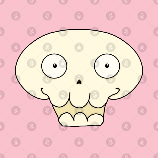 Happy Skull by MesozoicArt
