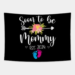 Soon To Be Mommy Est 2024 Pregnancy Announcement New Mom Tapestry