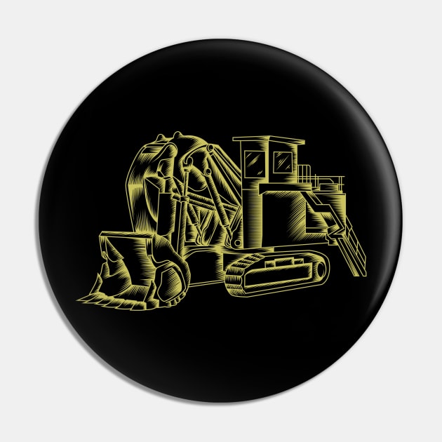 Backhoe Excavator Abstract Pin by damnoverload