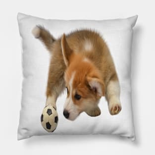 puppie football fan Pillow