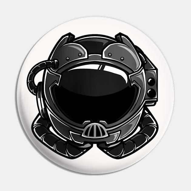 Astronaut helmet Pin by Helithus Vy