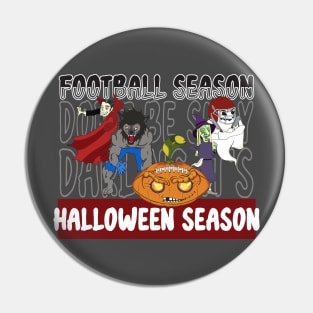 Football Season- Halloween Season Pin