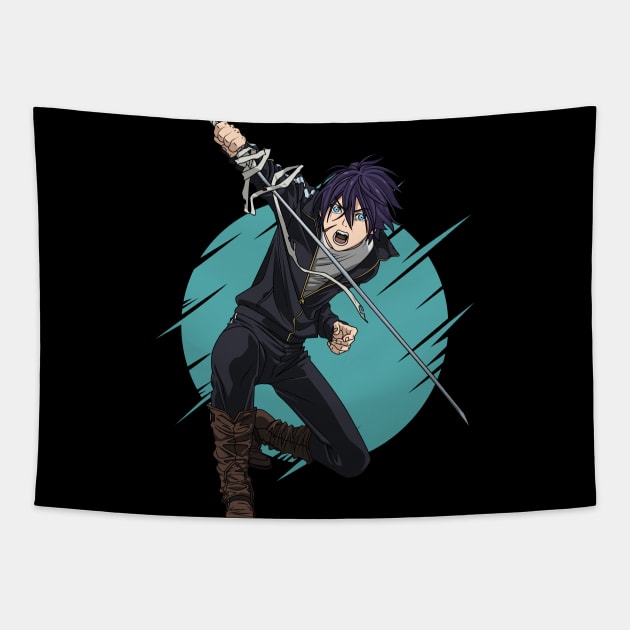 noragami - yato Tapestry by Hala Art