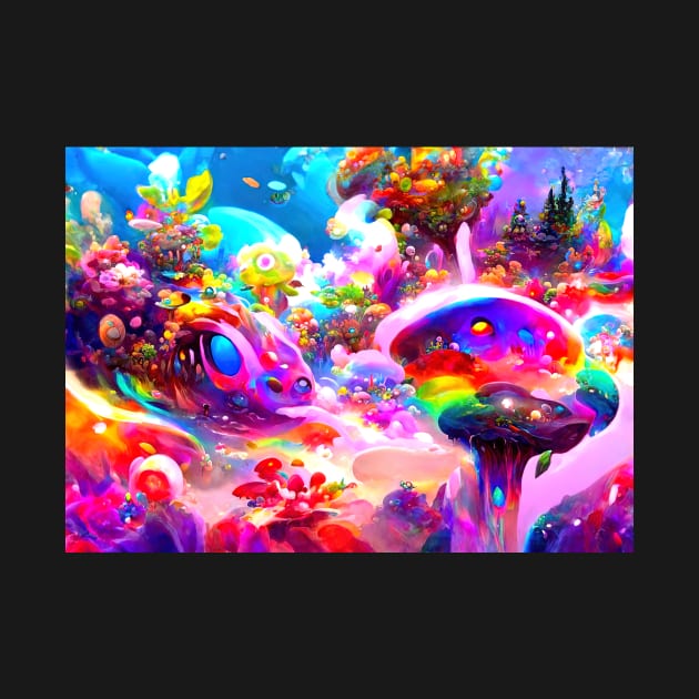 Color Globs | Rainbow Reef Ascension by AlexandrAIart