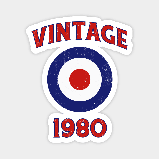 Mod Vintage 1980 Magnet by marieltoigo