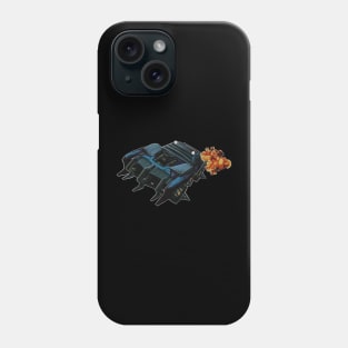 Blue Rocket League Car with Boost Phone Case