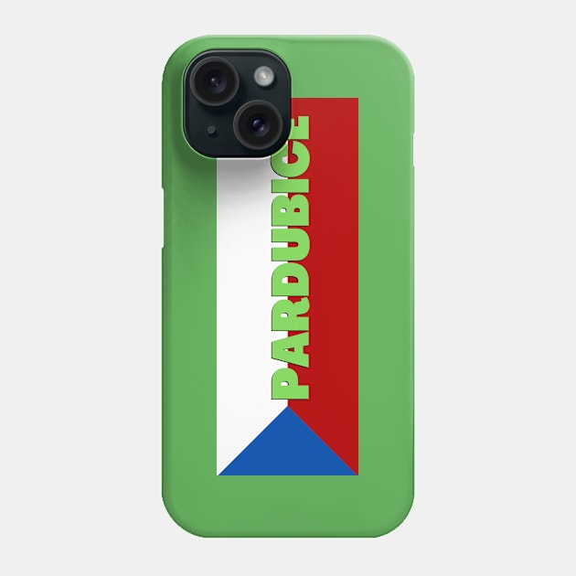 Pardubice City in Czech Republic Flag Phone Case by aybe7elf