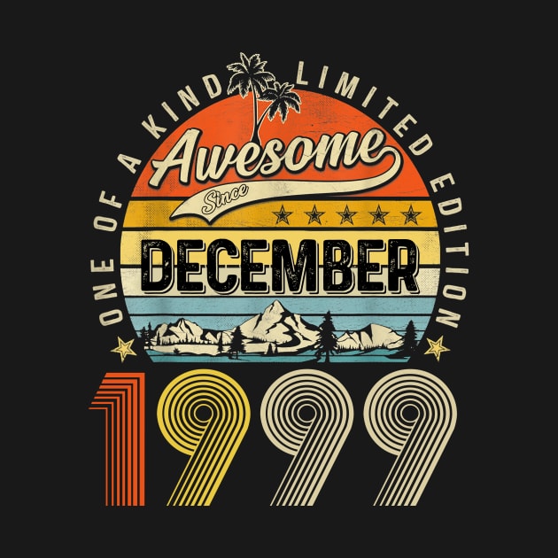 Awesome Since December 1999 Vintage 24th Birthday by Benko Clarence