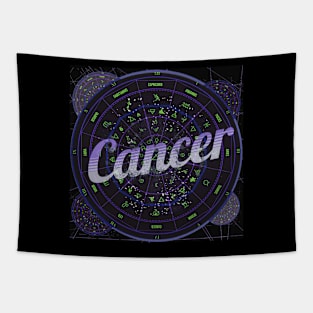 Cancer Zodiac Astrology Tapestry