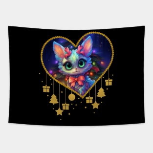 Christmas Cute Cat Tapestry