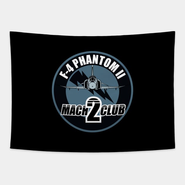 F-4 Phantom II Mach 2 Club Tapestry by TCP