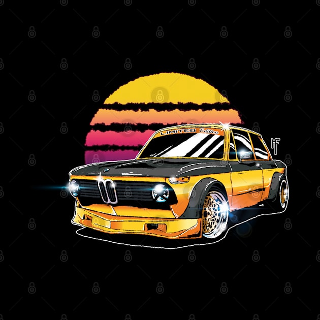 BMW 2002 by Mike's Prints