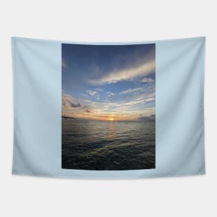 Sunset over the ocean Tapestry