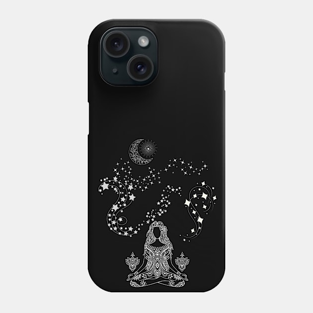 Celestial Meditation Phone Case by AtHomeNinjaKeisha