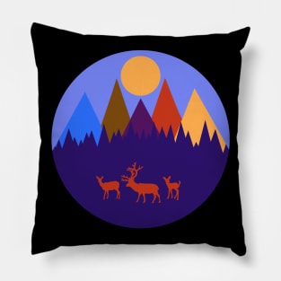 Mountain Scene #8 Pillow