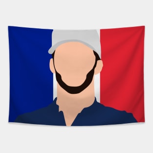 Pierre Gasly Face Art - Flag Edition Tapestry