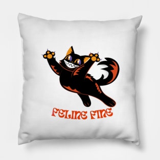 Cat Miaw Feline Fine Pillow