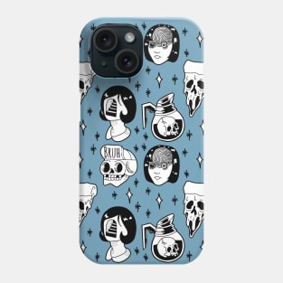 Black and white tattoo flash Phone Case