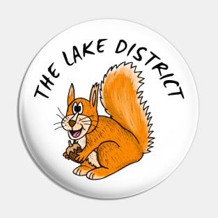 The Lake District Red Squirrel Cumbria Pin