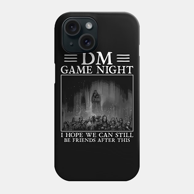 DM Game Night Phone Case by Cooldruck