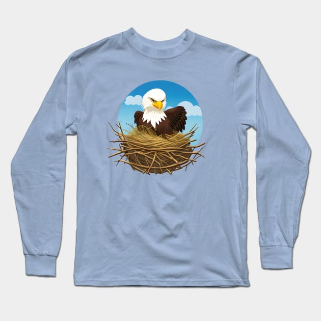 Bald Eagle Nest Cam Jackie & Shadow at Big Bear Long Sleeve T-Shirt