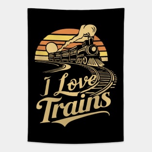 I Love Trains, Train Lover Tapestry