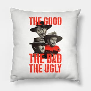 Vintage of The Good The Bad The Ugly Pillow