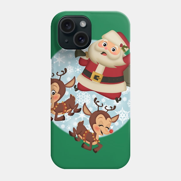 santa's on his way Phone Case by richhwalsh