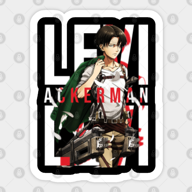 Levi Ackerman Attack On Titan Sticker Teepublic Uk Levi Ackerman Attack On Titan Sticker Teepublic Uk