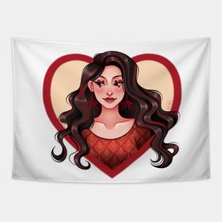 Hearts Tapestry