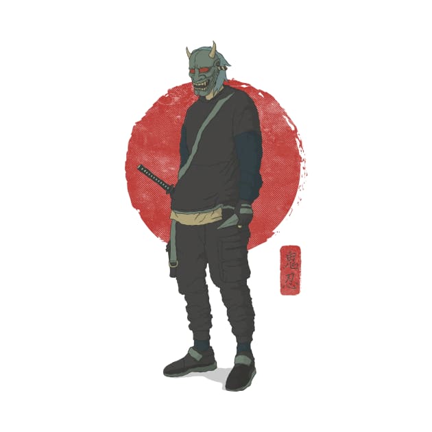 Modern Oni masked Shinobi by MythoCulture