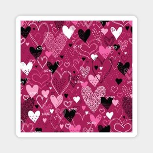 Hearts and Kisses Magnet