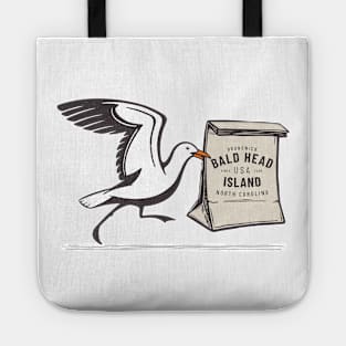 Bald Head Island, NC Bird Swipes Lunch for Summer Vacation Tote