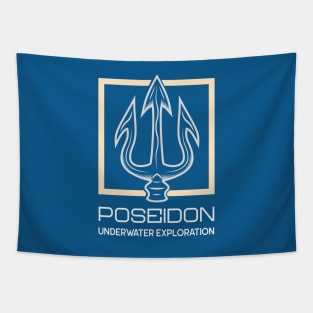 Poseidon Underwater Exploration Tapestry