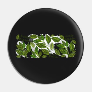 Matcha Maniac Green Tea Leaves Pin