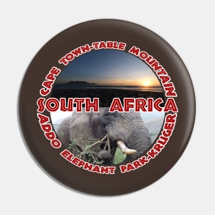 South Africa Wildlife and Places Pin