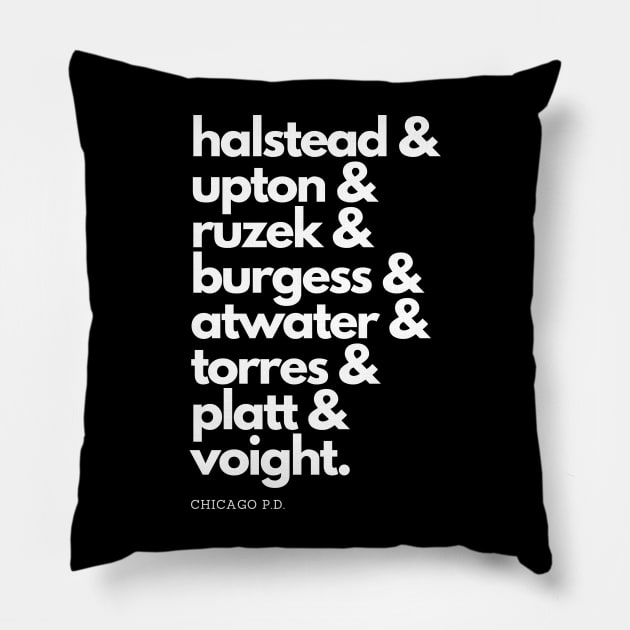 *NEW* Chicago PD Squad Goals (White Text) Pillow by Meet Us At Molly's