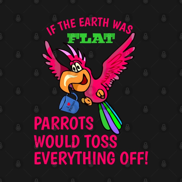 Parrot tossing mug by Einstein Parrot
