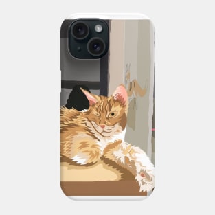 Orange cat Phone Case