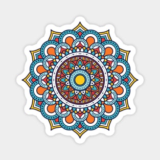 mandala-design, mandala-art, geometric, abstract, mandala and spirituality, colorful, rainbow, mandala pattern, mandala flower patterns, Flower Mandala ,Spirituality Magnet