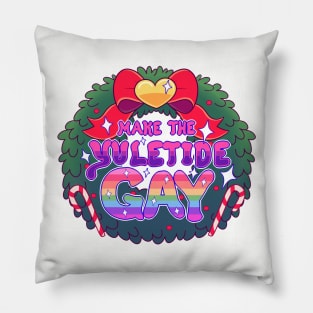 Make the Yuletide Gay Wreath Pillow