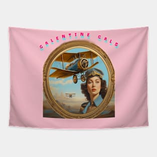 Galentines gal pilot Tapestry