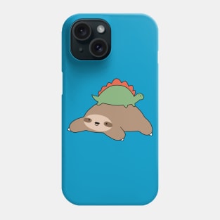 Sloth and Little Stegosaurus Phone Case