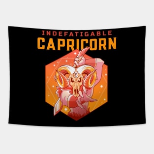 Capricorn The Indefatigable Zodiac Sign Tapestry