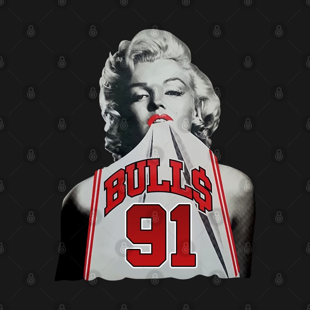 Marilyn Monroe Chicago Dennis Rodman white by botokgetuk
