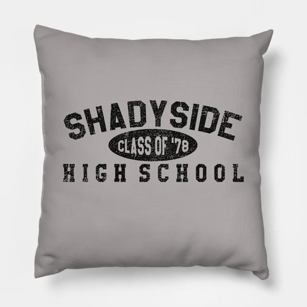 Shadyside High School from Fear Street 1978 Pillow by hauntedjack