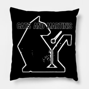 Cats and Martinis Pillow