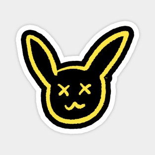 Yellow Kawaii Face Magnet