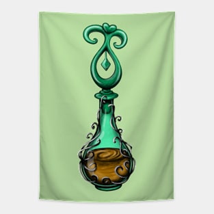 Green Magic Bottle Tapestry